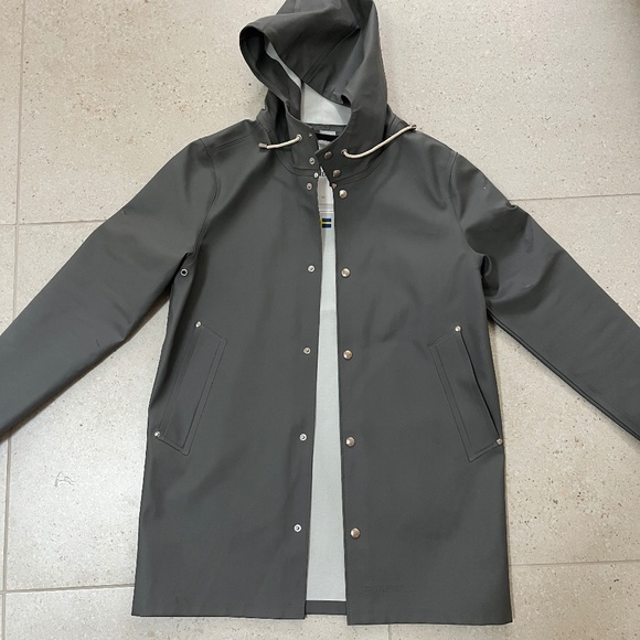 Stutterheim Jackets & Blazers - Stutterheim grey rain jacket Size XS